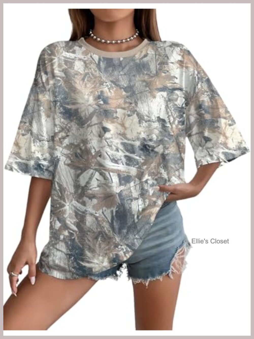 Oversized Graphic T-Shirt Short Sleeve Crew Neck Polyester Elastane